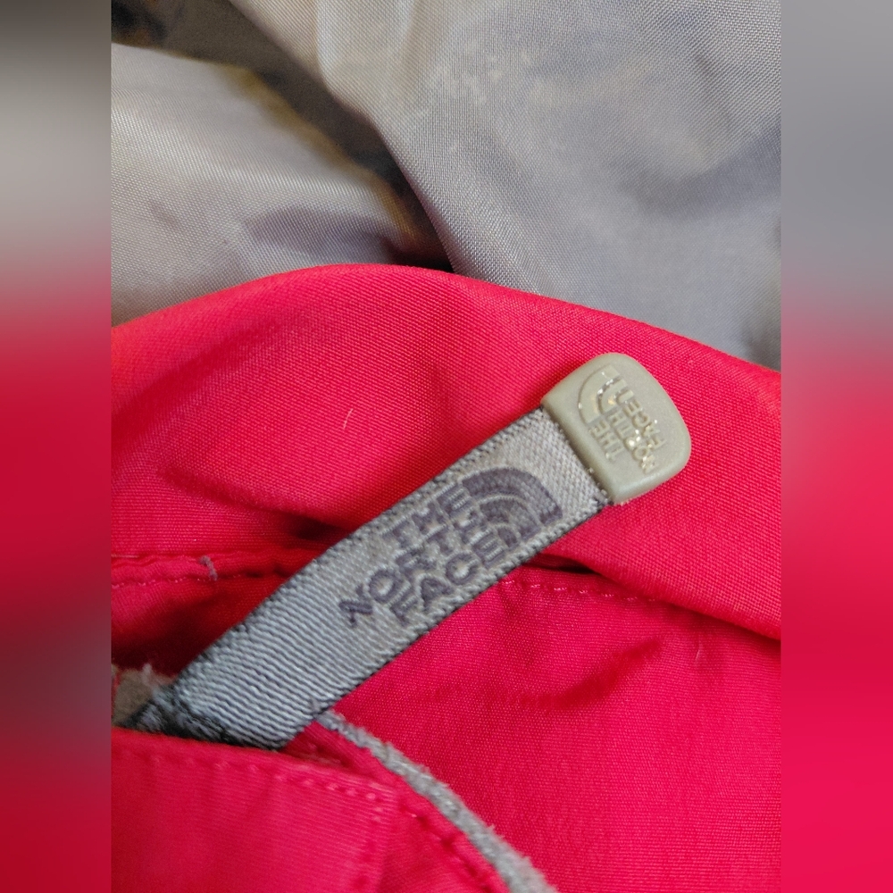 The North Face Vibrant Red Jacket with Gray Details - Picture 12 of 14